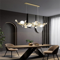 JYLIGHTING Design moderne, fleurs LED, chandeliers et lampes suspendues délicats blancs et verts, luminaire suspendu en verre pour intérieur