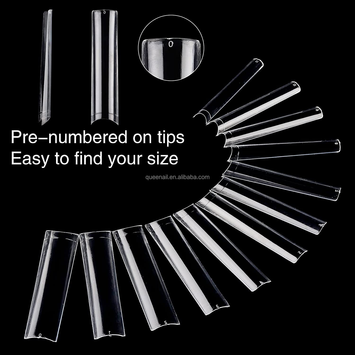 3xl square nail tips
