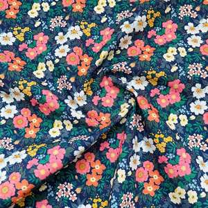 Vestido Camisero 100% Algodón, Tela Popelina, Estampado Floral, Tela <span class=keywords><strong>de</strong></span> Algodón Popelina - Product Image 2