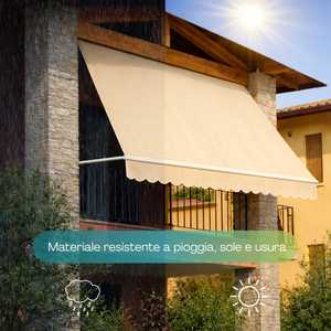 Toldo Retráctil Sangiorgio de 250x250 cm con Brazo Enrollable para Balcón o Terraza - Product Image 3