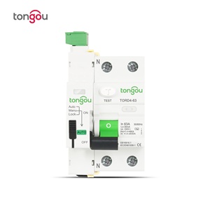 <span class=keywords><strong>Disjoncteur</strong></span> <span class=keywords><strong>Différentiel</strong></span> Intégral RCD RCCB Type AC Intelligent à Réenclenchement Automatique 2P 230V 6kA 63A 10mA <span class=keywords><strong>30mA</strong></span> 100mA 300mA TONGOU - Product Image 1