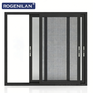 Fenêtre coulissante en aluminium à double vitrage ROGENILAN AS2047, résistante au vent, à économie d'énergie, avec verre trempé pour l'extérieur - Product Image 1