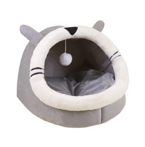 Vente en gros d'usine, lit de luxe pour chien et chat, grotte, lavable en machine, nid rond pour animaux de compagnie, quatre saisons, lettre, dessin animé - Product Image 5