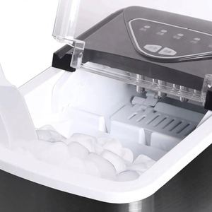 2L Water Tank <b>Mini</b> Portable Electric <b>Ice</b> <b>Maker</b> Machine Kitchen Household <b>Ice</b> Making Machine Steel Stainless <b>Ice</b> Cube <b>Maker</b> - Product Image 4