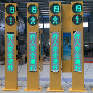 Feu de Signalisation à LED pour Piétons Intégré Sans Fil YUNDA pour Passage clouté Rouge Jaune Vert avec Écran LED Tension 12V Meilleur Prix - Product Image 4