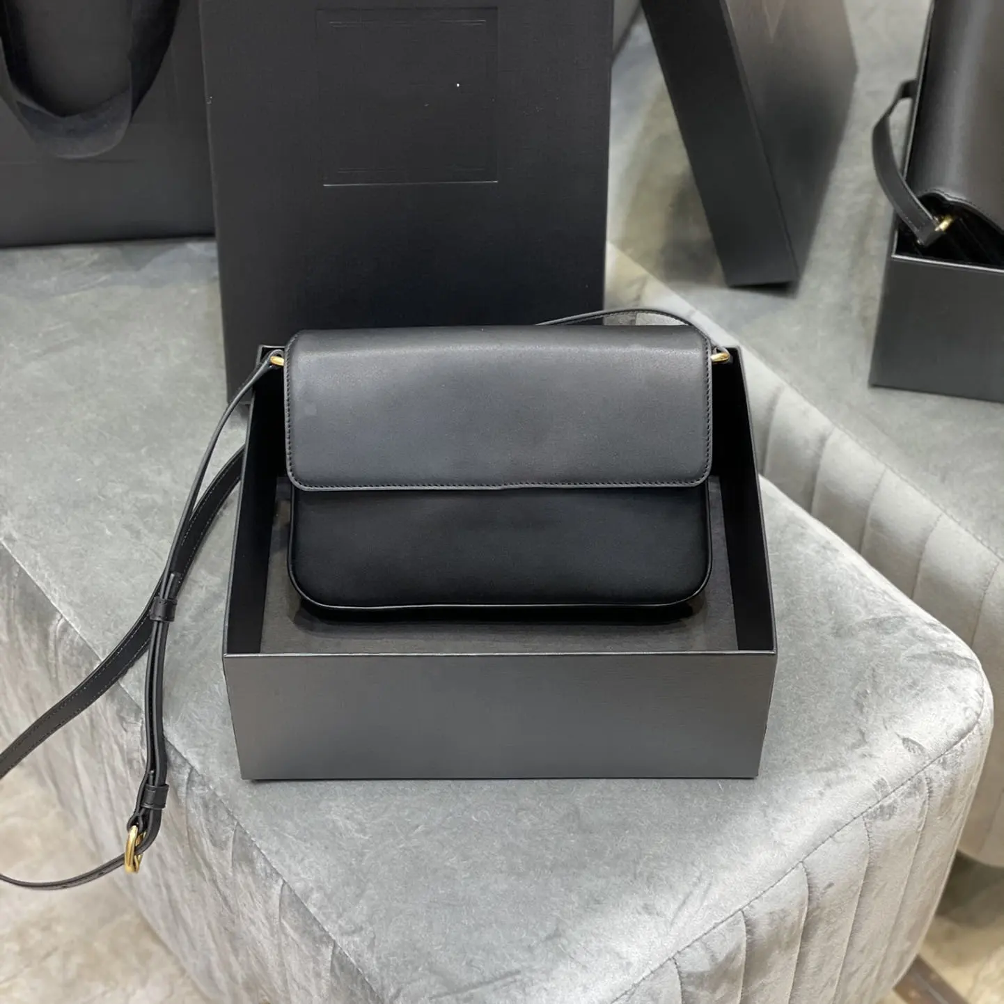 Bolsa feminina de luxo feita em couro, bolsa feminina de alta qualidade com alça carteiro e alça de mão, estilo premium, de marca famosa, 2019