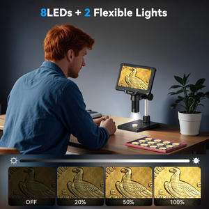 電子顕微鏡Lcdデジタル顕微鏡エレクトロニクス1200X 7インチIPS OEM - Product Image 3