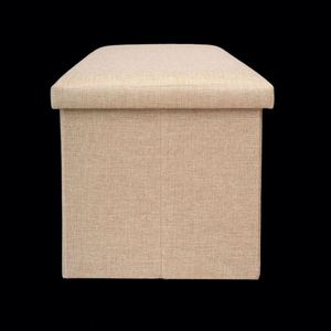 Modern <b>Stool</b> Living Room Furniture <b>Storage</b> Box Fabric Stainless Steel Bamboo Highest Quality Sample Available <b>Stools</b> Counter - Product Image 1