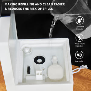 Humidificador de niebla confiable y barato, Humidificador ultrasónico Industrial, humidificador de aire comercial para el hogar con <span class=keywords><strong>deshumidificador</strong></span> de descuento - Product Image 6