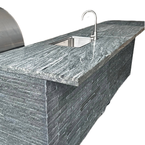 Kit de cadre métallique pour cuisine extérieure Ensemble de cuisine extérieure avec barbecue et four à <span class=keywords><strong>pizza</strong></span> Cuisines de barbecue extérieure avec four Kamado - Product Image 4