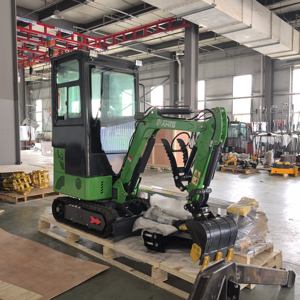 Mini excavadora Excavadora eléctrica multifunción con cabina CE/EPA/Euro 5 Motor potente Excavadora piloto hidráulica Granja Huerto - Product Image 2