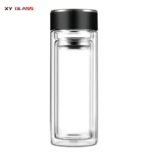 modern classical products tea infuser sport cooking safe glass tea water bottle