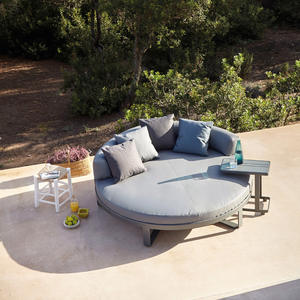 Chaise longue en rotin et osier de bonne qualité, lit <span class=keywords><strong>pliant</strong></span> avec matelas, chaise longue - Product Image 1