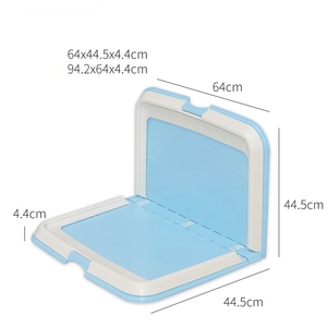 Grande Folding Plastic Pets Splash Proof Cães WC Urina Bacia Produtos De Limpeza - Product Image 6