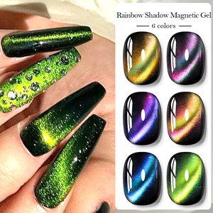 <span class=keywords><strong>MTSSII</strong></span> 7ml für Nails Glitter Semi permanentes UV-Gel Nail Art Lack Rainbow Shadow Magnetic Gel Cat Eye Magnetic Nail Gel - Product Image 3