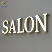 Lettres lumineuses LED 3D en métal pour décoration extérieure, enseigne personnalisée pour devanture de magasin, panneau lumineux avec logo, étanche IP65, contrôle par application