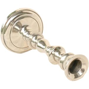 PARIJAT Handicraft Vintage Aluminium <b>Candlestick</b> Holder 6.70 Inch <b>Tall</b> Pillar Stand with Retro Style - Product Image 1