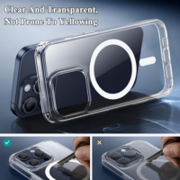 Coque de téléphone premium d'usine d'origine avec fonction magnétique anti-chute, coque hybride transparente pour iPhone 17 18 Pro Max Air