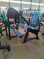 Machine à extensions de jambes à charge libre, série trois rails, avec coussin dorsal 8 positions, protège-tibias, bras de torsion, 5 niveaux de résistance, en acier inoxydable