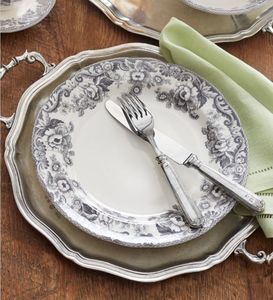 Assiette à dîner classique en céramique, vente en gros, dessin à l'encre - Product Image 4