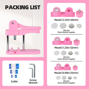 <span class=keywords><strong>Machine</strong></span> polyvalente pour la fabrication de badges et d'aimants de réfrigérateur avec moule de 58 mm - Product Image 3