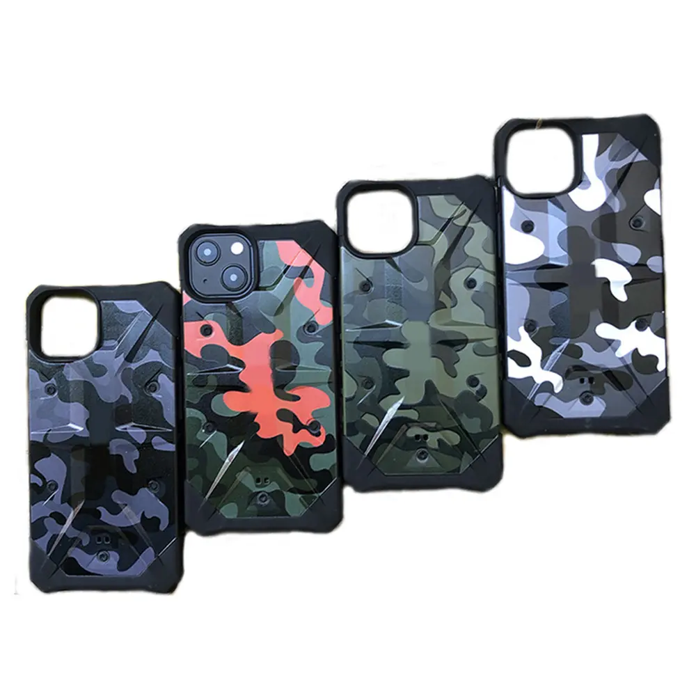 Hybrid Camouflage Heavy Duty Armor Mobile Phone Case Cover for iPhone 14 13 Pro Max Shockproof Case for iPhone 11