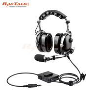 Casque filaire à réduction de bruit pour pilote d'hélicoptère PH-100HC Communication aéronautique ANR Avionique Téléphone pour avion