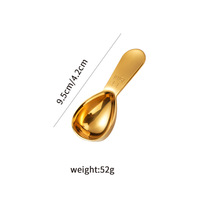 Cuillère doseuse ronde en acier inoxydable 304 pour matcha, café et poudres, 15 ml et 30 ml, vente en gros personnalisée