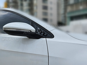 Para VW Golf 7 MK7 MK7.5 2013-2019 Cubierta Decorativa de Ventana Triangular Delantera, Persianas Laterales, Adhesivo de Ventilación, Accesorio de Coche de Carbono - Product Image 6
