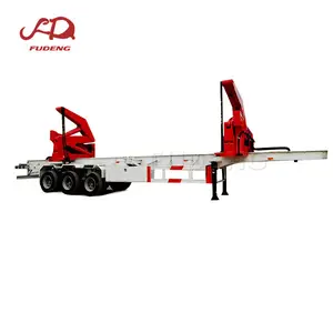 Movable lift 40 ton side loader container trailer for sale