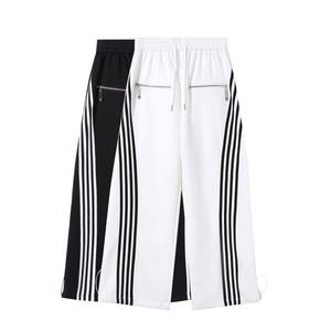 Pantalon de survêtement vintage personnalisé pour homme, 300 g/m², rayé, ample, ourlet ouvert, taille mi-haute, taille élastique, respirant, style décontracté pour homme - Product Image 4