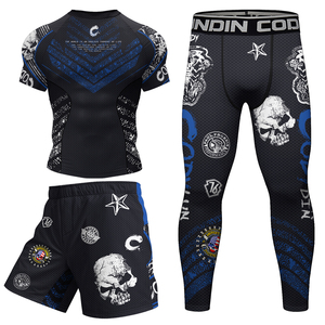 Ensemble de Vêtements d'Entraînement MMA Personnalisés pour <span class=keywords><strong>Homme</strong></span>: <span class=keywords><strong>Rashguard</strong></span> et Short/Pantalon pour Jiu-Jitsu et Grappling - Product Image 5