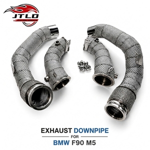 Tuberías de Escape Turbo de Alto Rendimiento con Protección Térmica para <span class=keywords><strong>BMW</strong></span> F90 M5 S63 4.4T 2018+, Barrera Térmica Avanzada, Juego de Tuberías de Competición - Product Image 1