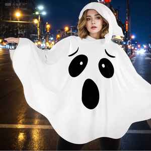 ชุดคอสเพลย์ปาร์ตี้ฮาโลวีนสำหรับผู้ใหญ่ชุดฮาโลวีนผีปีศาจสีขาวเรืองแสงในที่มืดชุดเกม - Product Image 5