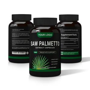 Cápsulas de extracto de Saw Palmetto 25% 40% Ácido graso Suplemento antifatiga inmune para adultos Cápsulas de Saw Palmetto - Product Image 3