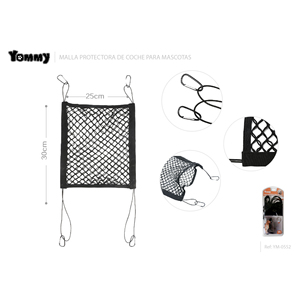 Red de Seguridad para Mascotas en el Auto Yommy, Protector de Asiento Trasero de 25x30cm para Perros - Product Image 2