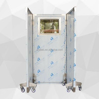 Écran de protection radiologique mobile en plomb avec roulettes pour le service de radiologie