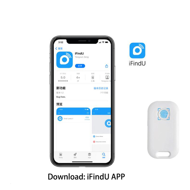 Wireless 5.0 Ios Android Anti Lost Alarm Finder Tag