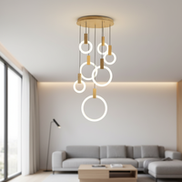 Lampe suspendue moderne pour salon, salle à manger, intérieur, maison, lustre réglable, lampe suspendue, lumière LED décorative