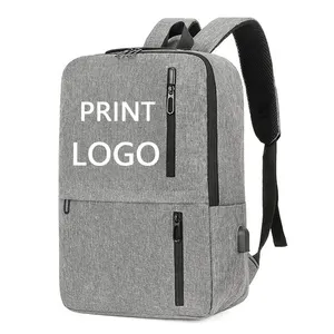 ZR861 Unisex nueva computadora USB mochila portátil tela Oxford cremallera logotipo personalizable regalo mochila negocios mochila