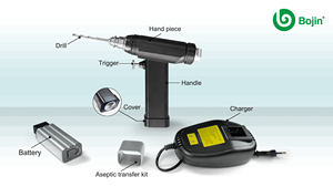 BOJIN Medical BJ1102SAO Bateria Broca Óssea Ferramentas Elétricas Médicas para Cirurgia Trauma - Product Image 2