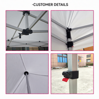 Carpa con Impresión por Sublimación de Tinta, Estructura de Aluminio, Uso en Interiores/Exteriores, Impermeable, Tamaños Personalizados para Publicidad y Promoción