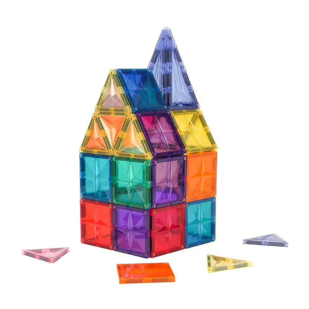 MNTL 2024 neues Sternform-Design Spielzeug magnetische Fliesensatz-Gebäude diy-Magnet-Blöcke Kinder Stiel-Spielzeug pädagogisches Spielzeug
