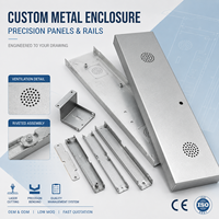Fabrication sur mesure d'enclos en tôle, découpe laser, pliage, panneaux et rails en acier