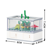 MOC4055 Salon Tortue Ornemental Tank MOC Wholesale City Series Enfants Garçons Filles Jouets Blocs de Construction Briques
