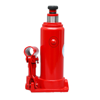 Capacité de 2 tonnes Double Bélier Petit Grand Cric de bouteille hydraulique d'air de soudage VEVOR rouge