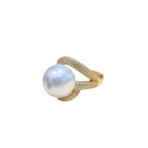 Anillo de Plata S925 con Soporte para Cuentas Redondas de 12-13 mm, Accesorios de Perlas para Hacer Joyas, 1994 - Product Image 5