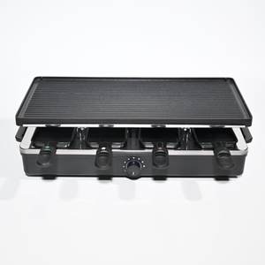 1400W électrique <span class=keywords><strong>Raclette</strong></span> Table Grill détachable antiadhésif réglable contrôle de la température pour <span class=keywords><strong>8</strong></span> <span class=keywords><strong>personnes</strong></span> Portable fête de famille - Product Image 2