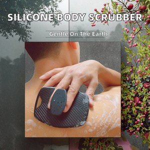 Brosse de douche et exfoliant corporel en silicone écologique facile à nettoyer pour femmes, hommes et enfants - Product Image 2