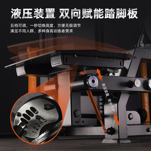 Machine à soulever les mollets debout Série F200, équipement d'entraînement des jambes à charge de plaques en acier, appareil de fitness durable - Product Image 3